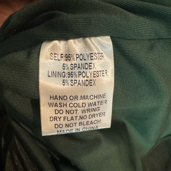 Hunter Green One Shoulder Ruched Midi Dress - Picture 9 of 9